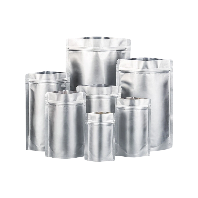 Geanta cu fermoar acoperită cu aluminiu