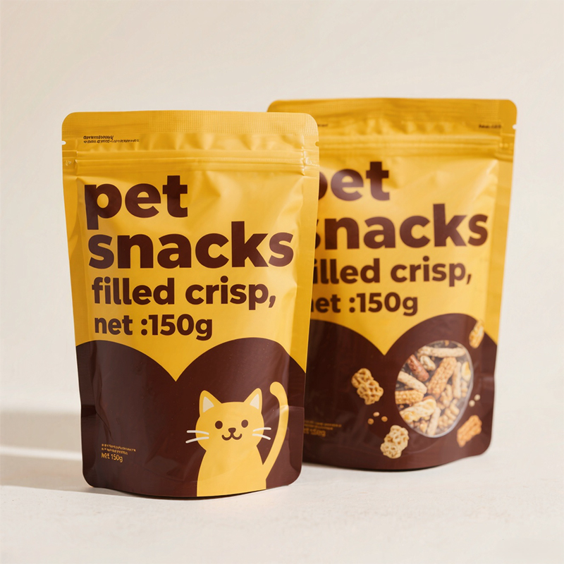 Pungi de stand-up personalizabile premium pentru mâncare pentru animale de companie